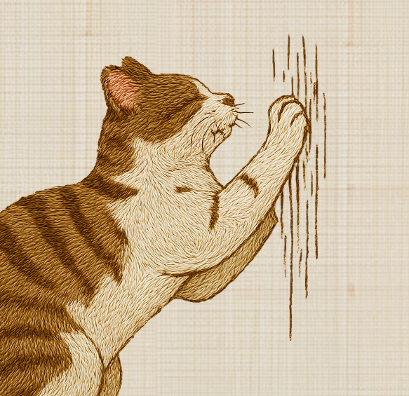 Neko Zukan Table Runner