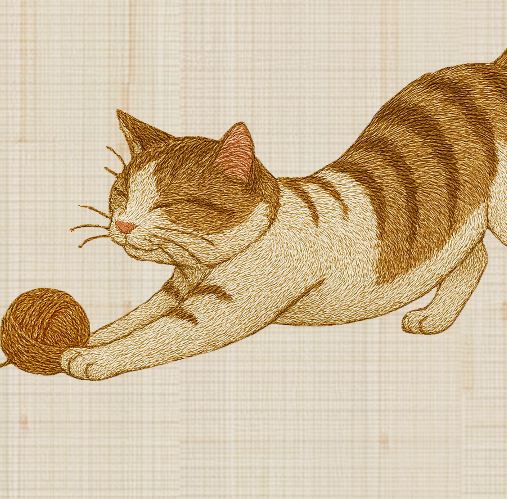 Neko Zukan Table Runner