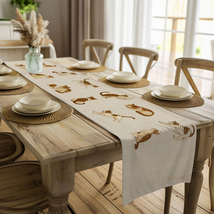 Neko Zukan Table Runner