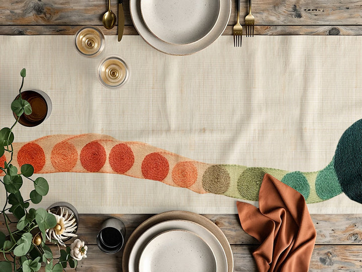 Spiral Serenity Table Runner