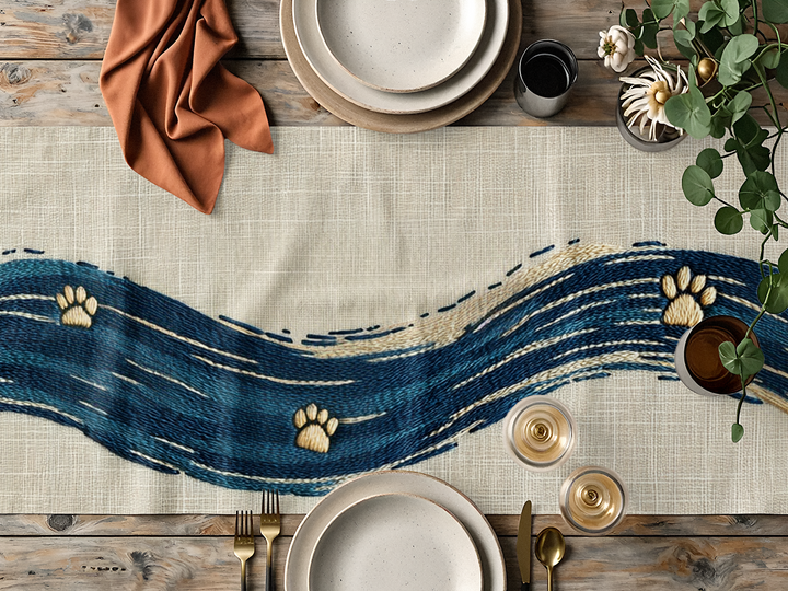 Cat Trails Table Runner