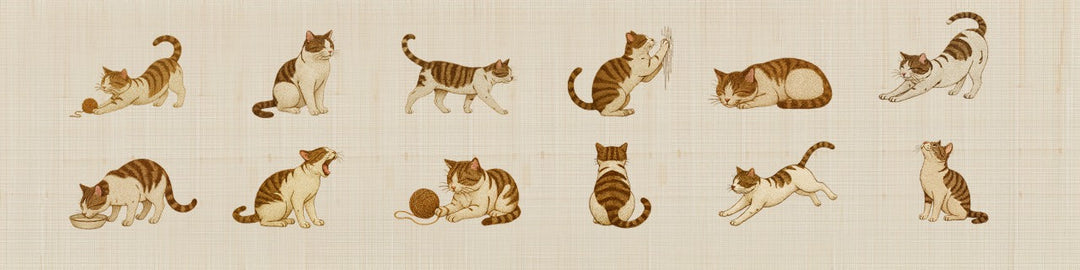 Neko Zukan Table Runner